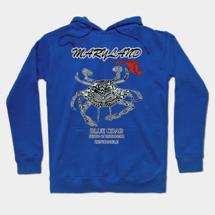 Maryland Blue Crab, Zentangle Hoodie